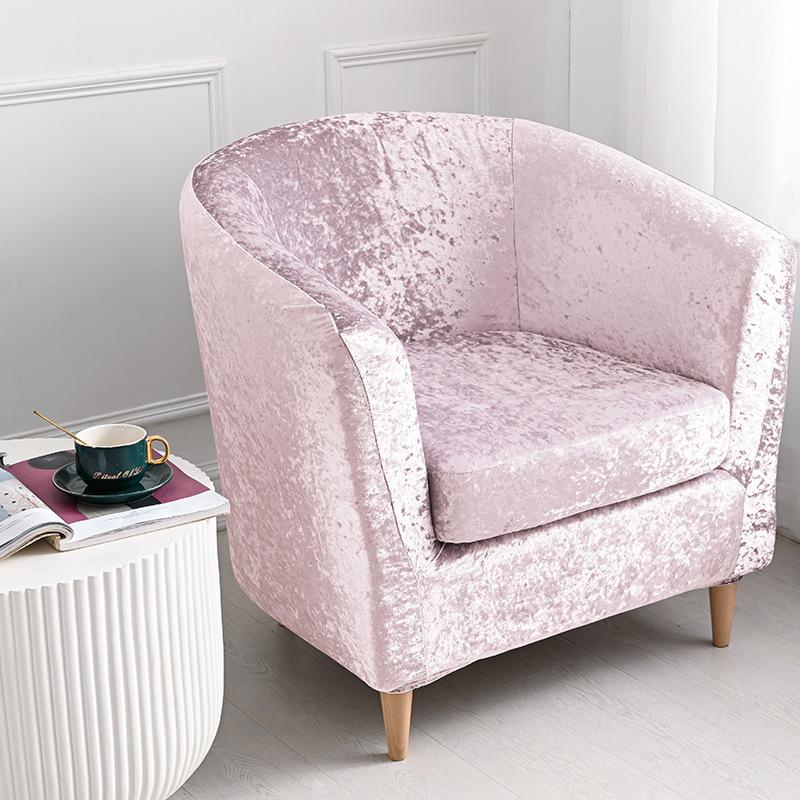 Elastic All Inclusive Single Sofa Cover Gold Diamond Velvet Semicircle Chair Solid At Affordable S Free Real Reviews With Photos Joom Semicircle Solid Sofa Chair Cover, Swivel Sofa Chair Covers Uk