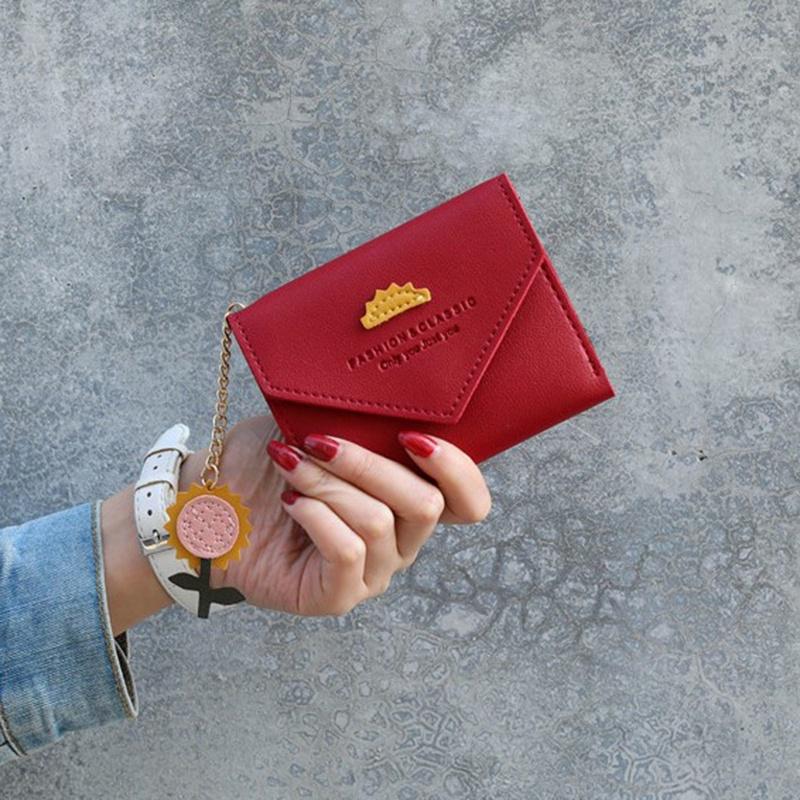 IELGY Короткий кошелек женский японский и корейский модный маленький свежий кошелек — фото 8