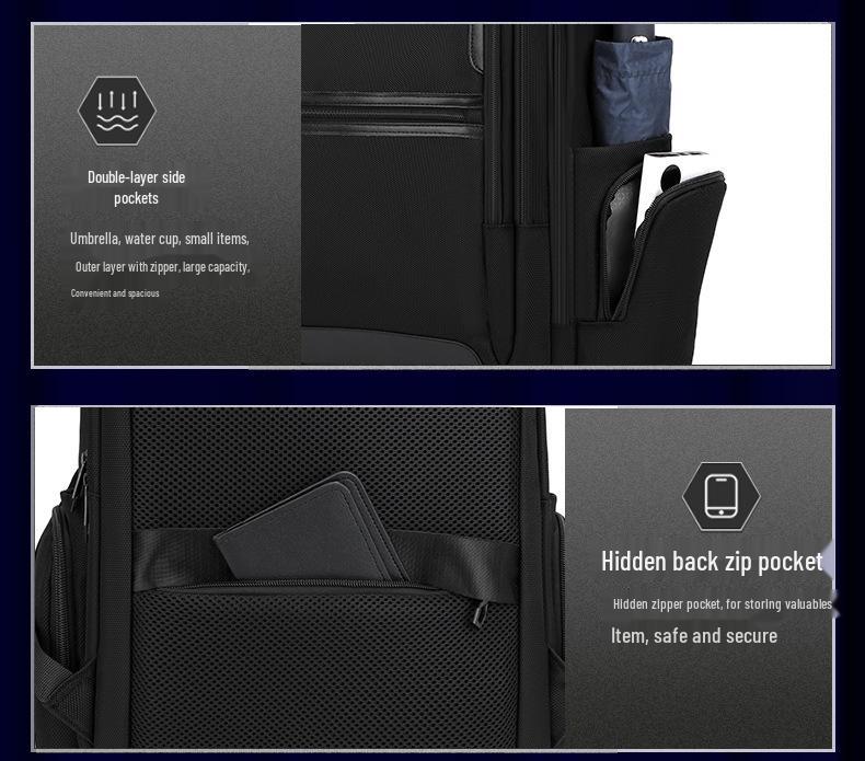 Men's Oxford Cloth Large Business Commute Backpack - Spacious Laptop Bag