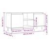 VidaXL Meuble TV blanc 104x35x50 cm bois d'ingénierie 827012