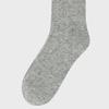 W Cable Winter Socks (GRAY)