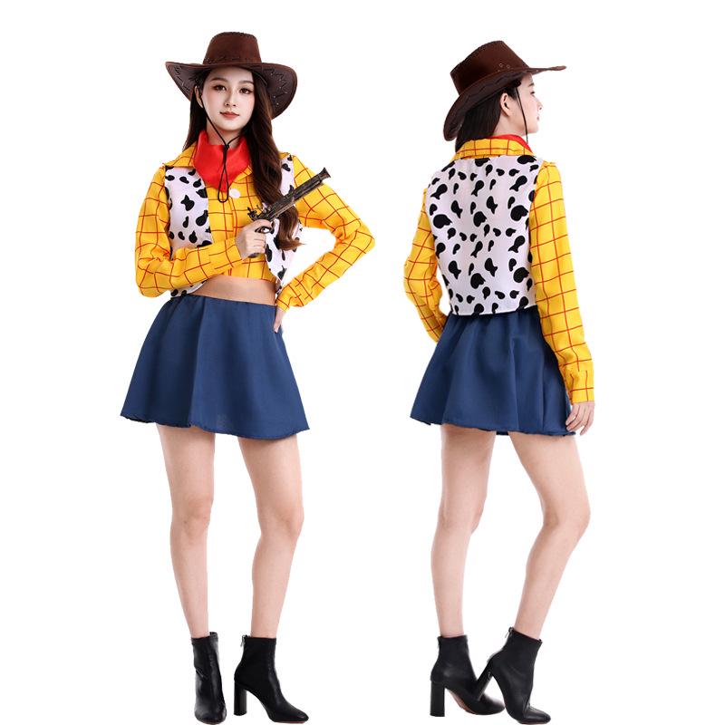 Halloween Toy Story Costume Hoodie for Adults & Kids - Woody Stage Performance Outfit