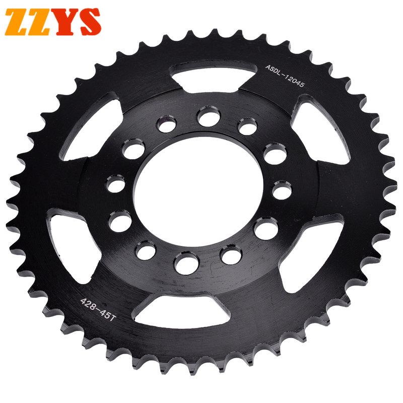 428 45T 200cc Rear Sprocket Gear Wheel For Yamaha DT125 DT125F DT175 AG200 TW200 XT200 TW225 TW225E DT 125 175 AG TW XT 200 225