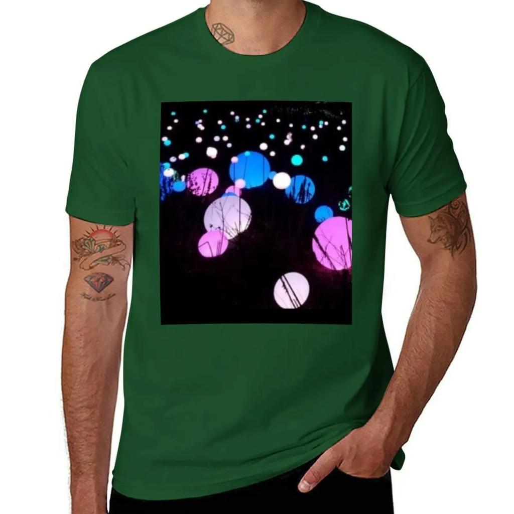 Glow In the Dark Spheres T-Shirt Anime Shirts Graphic Tees Men Clothes