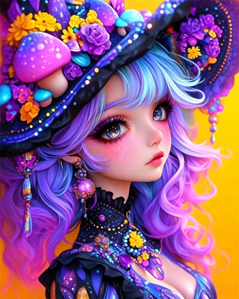 5D Diamond Painting Rainbow Sweet Cool Y2K Girly Style Decoration DIY Full Diamond Mosaic Inlaid Cross Stitch Set Gift