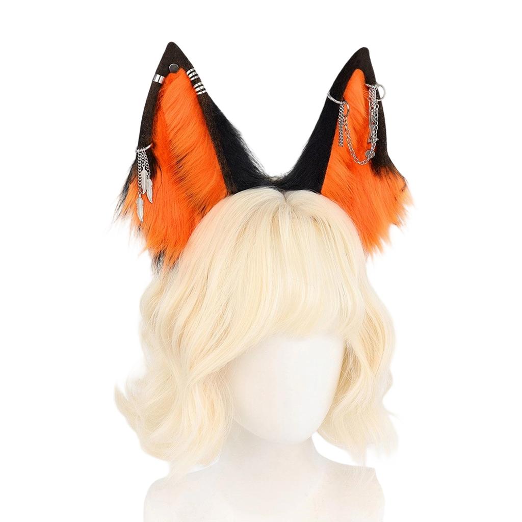 Elastic Faux Fur Wolf Ear Headband for Costume Parties Cosplay Event and Role Playing Gathering Dressingup Headwear