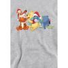 Winnie the Pooh Childrens/Kids Santa Hat Heather Christmas Hoodie