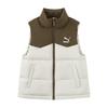 Men's Vest Down Vest Khaki White Unisex