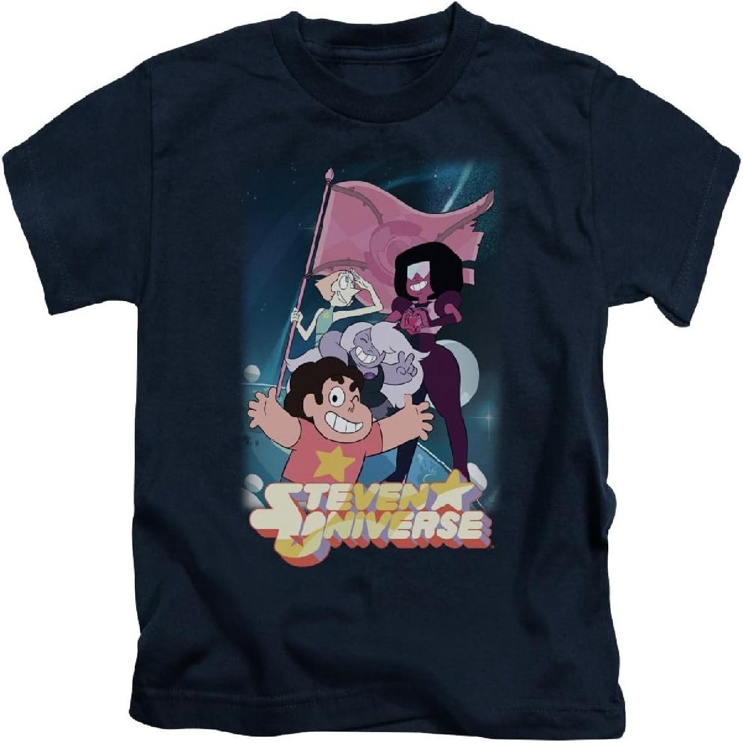 Унисекс подростковая футболка Steven Universe Кристальный самоцвет Флаг для девочек и мальчиков XXXXXL разноцветный