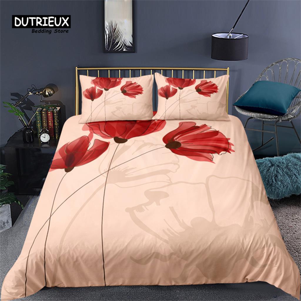 

Comforter Luxury 3D Pink Flower Print Home Living Comfortable Kids Bedding Set Queen And King Eu/Us/Au/Uk Size Comforter (quilt)-EU Single(135*200cm)3pcs
