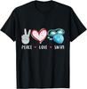 Peace Love Swim Gifts Swimmer Men Women Kids Boys Swimming T-Shirt