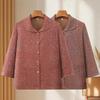 Grandma's Spring Floral Shirt & Autumn Lapel Jacket - Stylish Cardigan for Middle-Aged & Elderly Women