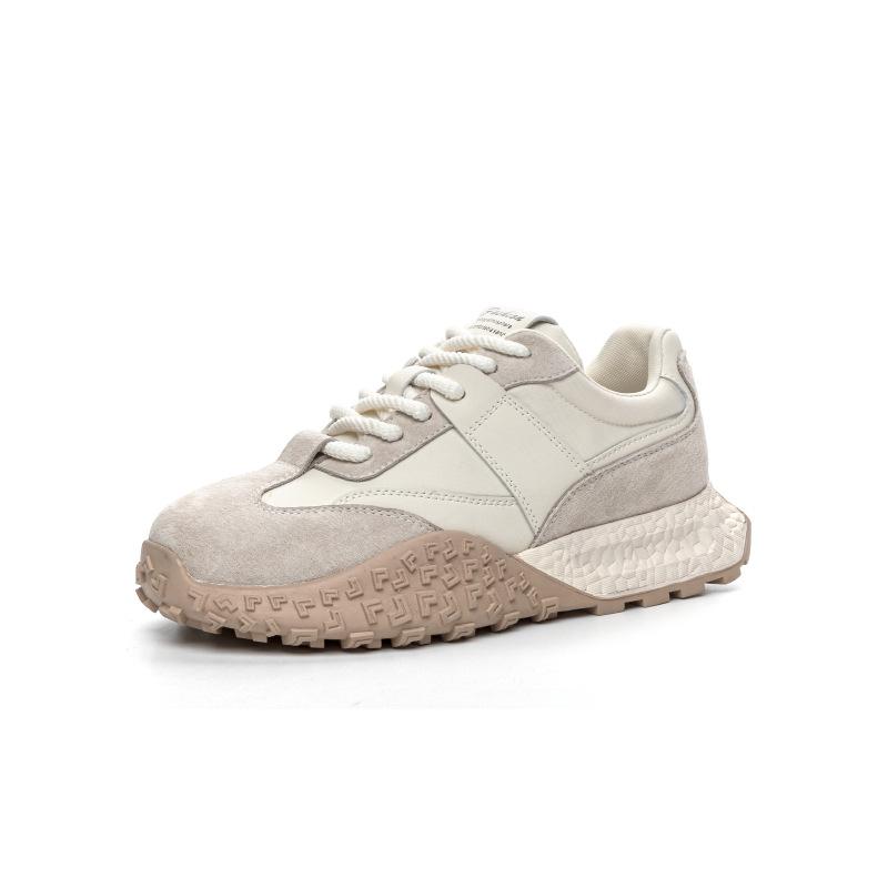 

Skinny and versatile women s spring and autumn new women s shoes casual sports running women s shoes 35 бежевый