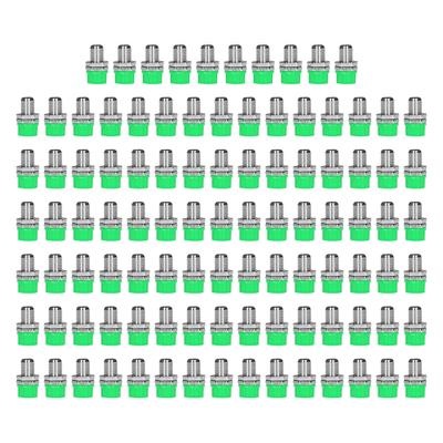 100Pcs 4mm Banana Plug Socket Binding Post Wire Connector Terminal for Industry Electronic EquipmentGreen