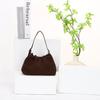 New Arrival Suede Cloud Pleated Shoulder & Crossbody Bag - Fashionable & Versatile for Autumn/Winter