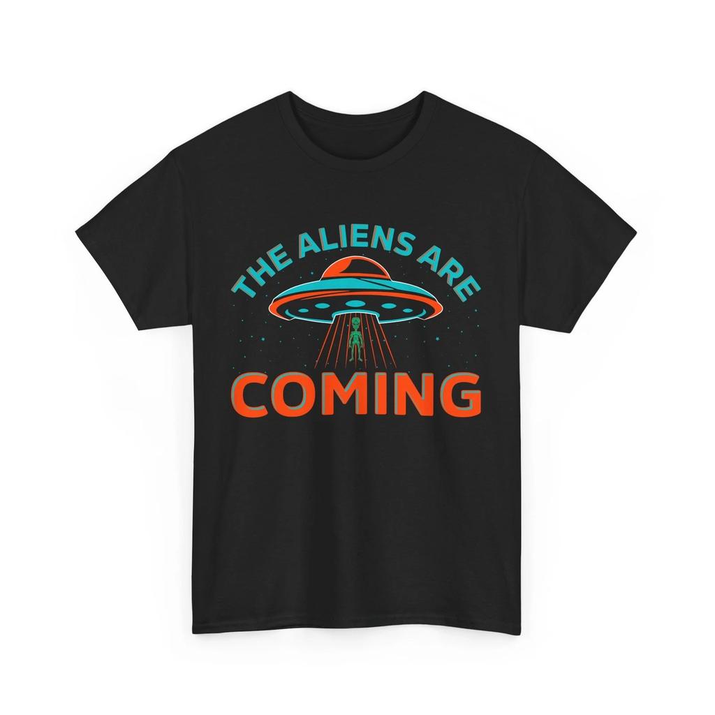 The Aliens Are Coming Shirt | Space Exploration T-Shirt | Alien UFO Graphic Tee