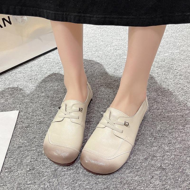 Fashion ZXRYXGS Premium Soft Cowhide Real Leather Shoes Women Flats 2025 Autumn Soft Sole Comfort Casual Sneakesr Flat Shoes Large Size