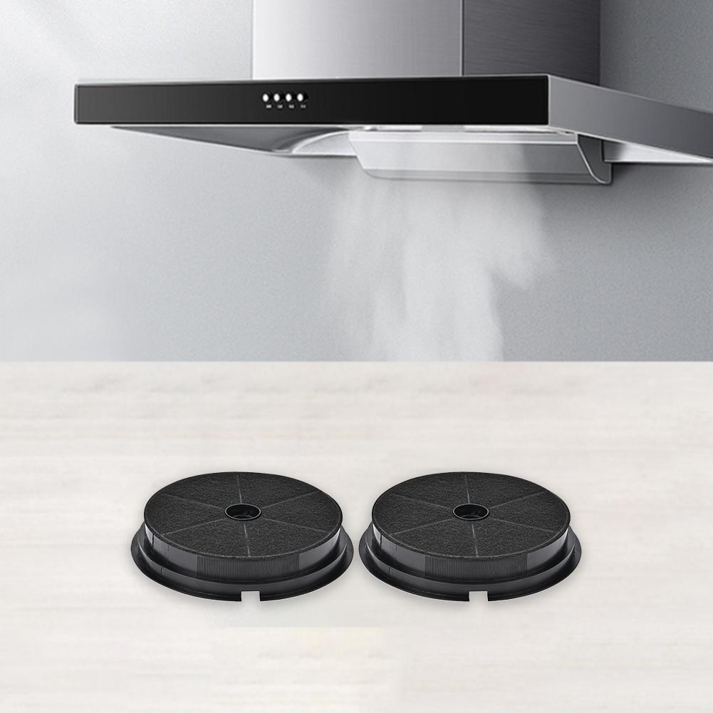 2PCS Activated Carbon Filters Compatible with Kitchen Range Hood Models Designed for Effective Smell Control and Durability