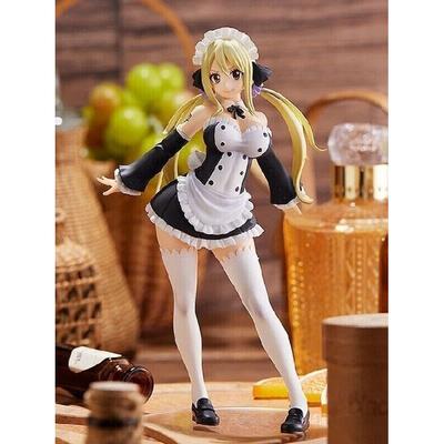 Anime Fairy Tail Lucy Girl PVC Maid Figure Doll Statue Model Toy 18cm No Box