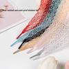 Ballet Style Silk Shoelaces with Lace Trim - Colorful & Cute Girly Accessories for German Training Shoes (1 Pair)