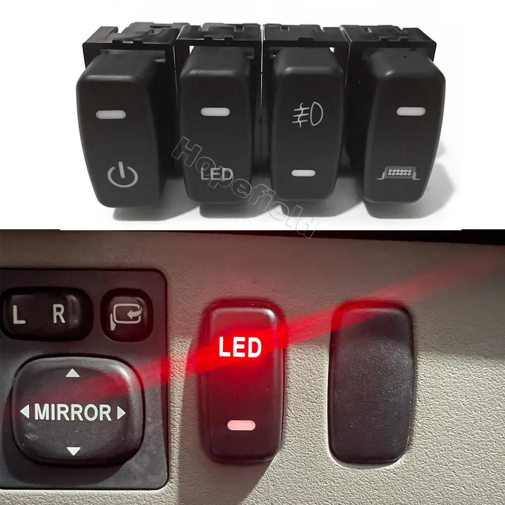 Car LED Front Fog Light Switch DRL Power Music Lamp Control Button for Mitsubishi Pajero V73 Lancer Outlander ASX L200 Triton