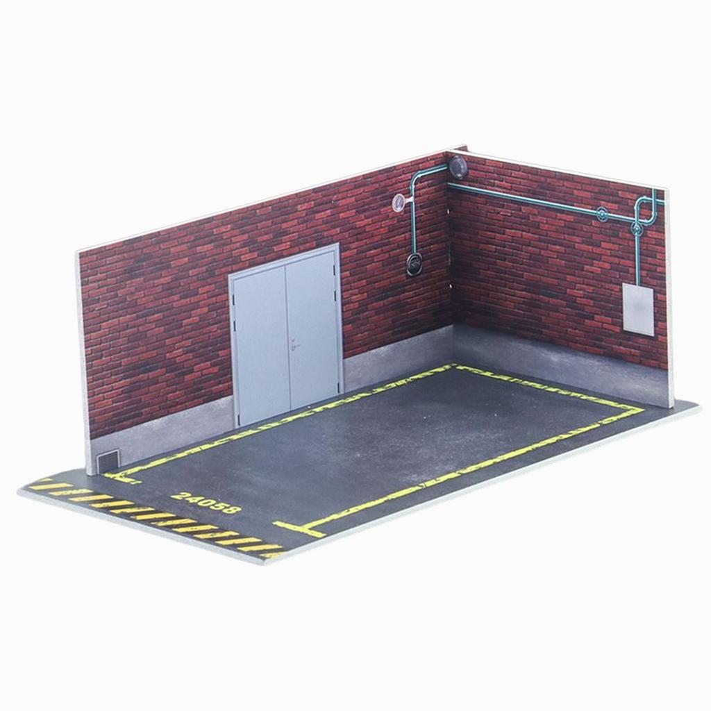 Car Model Parking Lot Scene 1/24 Simulation Scene Easy Assemble Parking Lot Display Car Garage Toy Car Model car Model Lovers