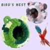 S/M Winter Parrot Plush Nest Warm Cozy Bird Hut Snuggle Bed Bird Cage Accessories for Parrot Lovers Owner