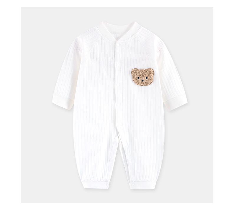 Unisex Baby Romper: Pure Cotton, Four Seasons, Air Conditioned Comfort, Perfect for Spring and Autumn.