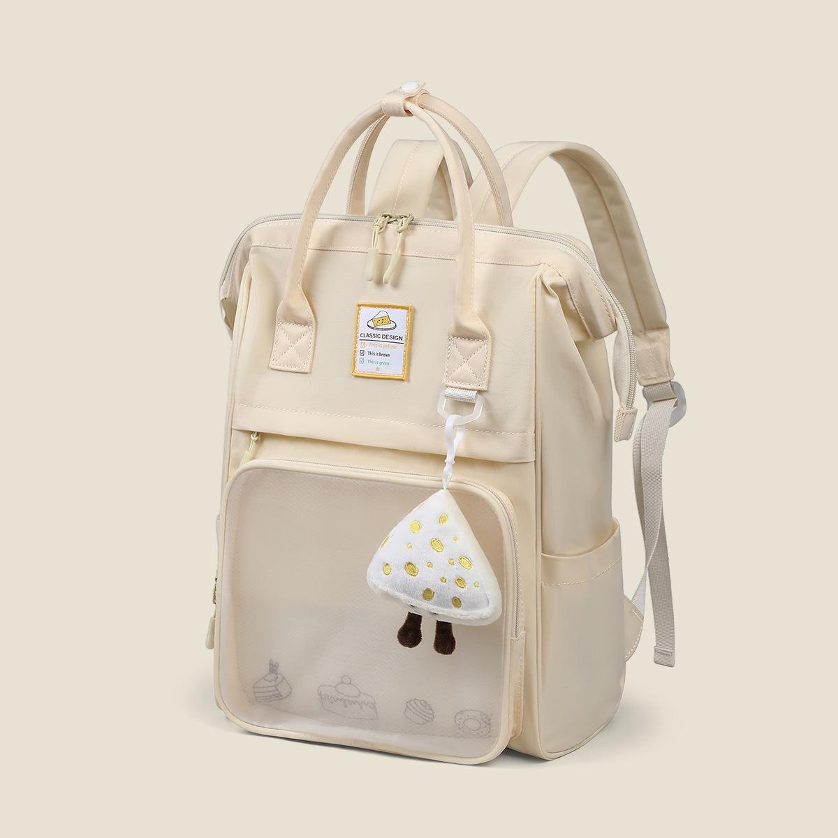 

Mommy Bag Large Capacity Backpack Women S Canvas Multi-Functional Light Commuter Handbag Backpack