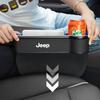 For Jeep Car LED Lights Seat Gap Storage Box Cup Holder With USB Charging For Jeep Grand Cherokee Wrangler JK Gladiator Compa