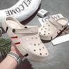 Zuecos Huecos de Color Sólido para Hombre de Talla Grande, Zapatillas EVA Cómodas Antideslizantes Duraderas de Suela Blanda para Actividades de Interior y Exterior para Hombre