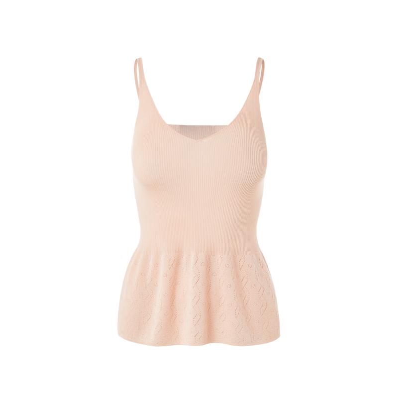Women s Acetate Blend Raw Edge Knit Camisole 2XL