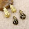 Solid Brass Cabbage Charm Pendant - Wealth-Attracting Copper Keychain Ornament