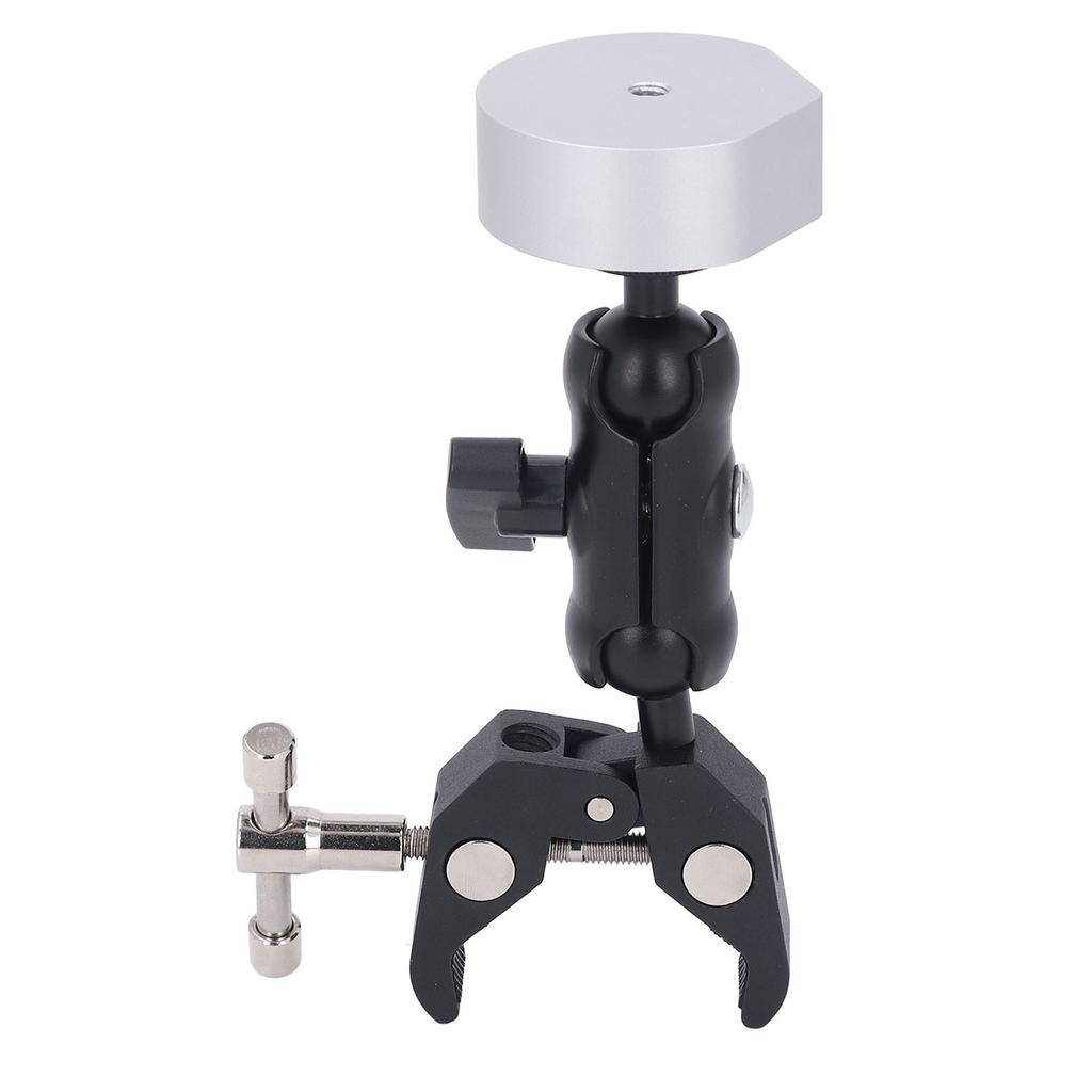 Rv Ladder Mount for Mini Double Ball Head Strong Clip Multifunction Adjustable Clamp Mount for Pole RV Trailer Yacht