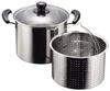 Pearl Metal New Danran H-5876, 22cm Stainless Steel Pasta Pot with Glass Lid, Induction Compatible, Silver