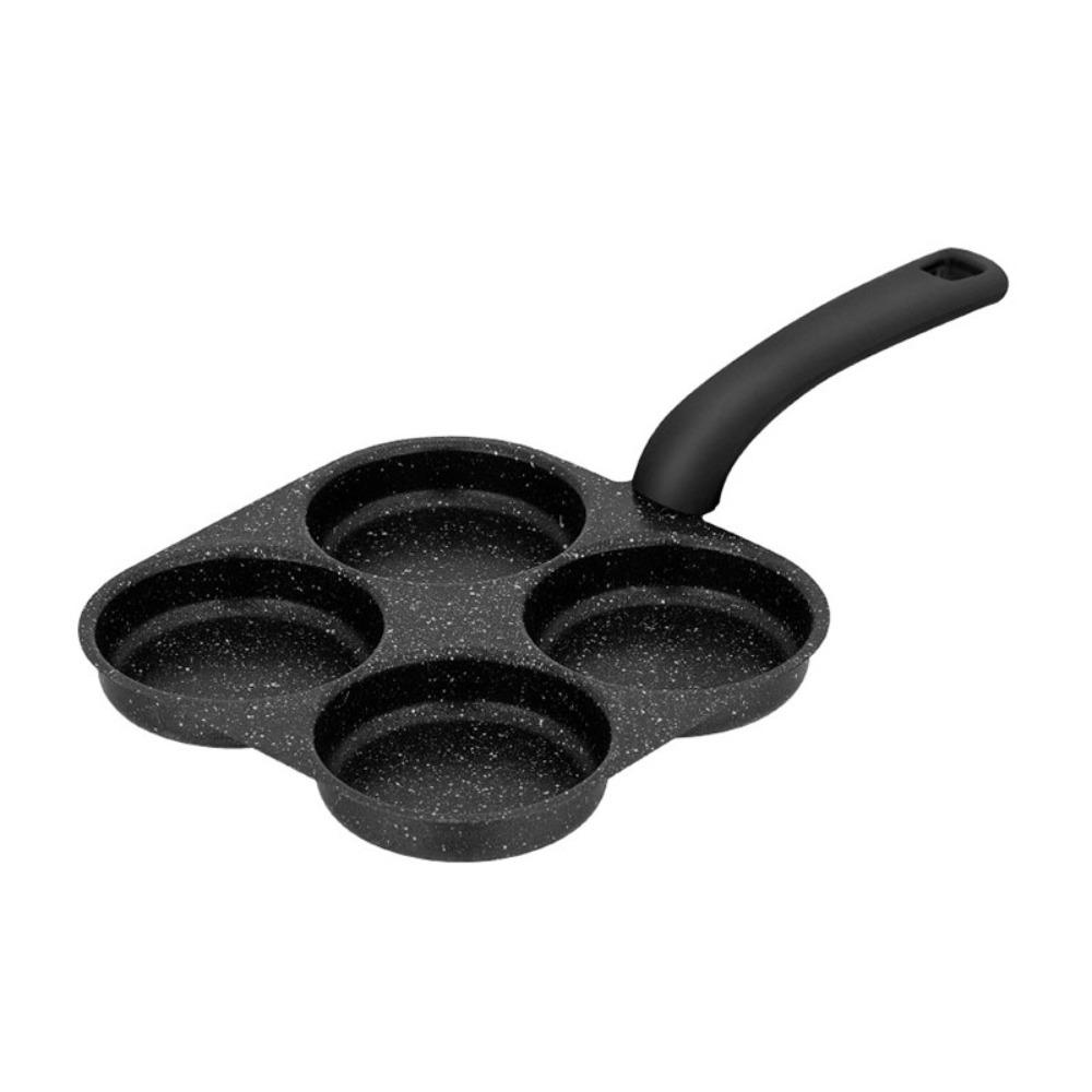 4 Grids Fried Egg Pan Non-stick Pancake Pan Hamburg Maker Divided Egg Skillet  Steak