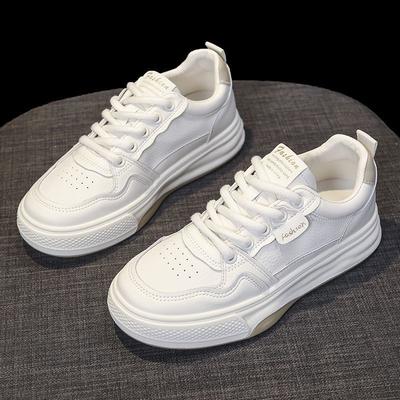 Flachboden verschleißfest leicht weiß Schuhe Frühling und Herbst Board Schuhe vielseitig atmungsaktiv lässig Sport weiche Sohle Damenschuhe