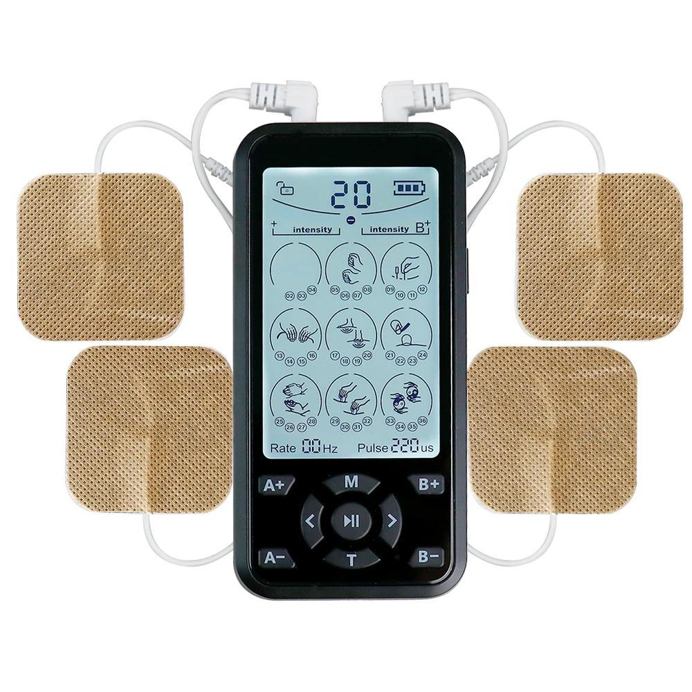 36 Modes Electric Tens Relax Muscle Stimulator EMS Acupuncture Body Massager Digital Therapy Slimming Machine Electrostimulator