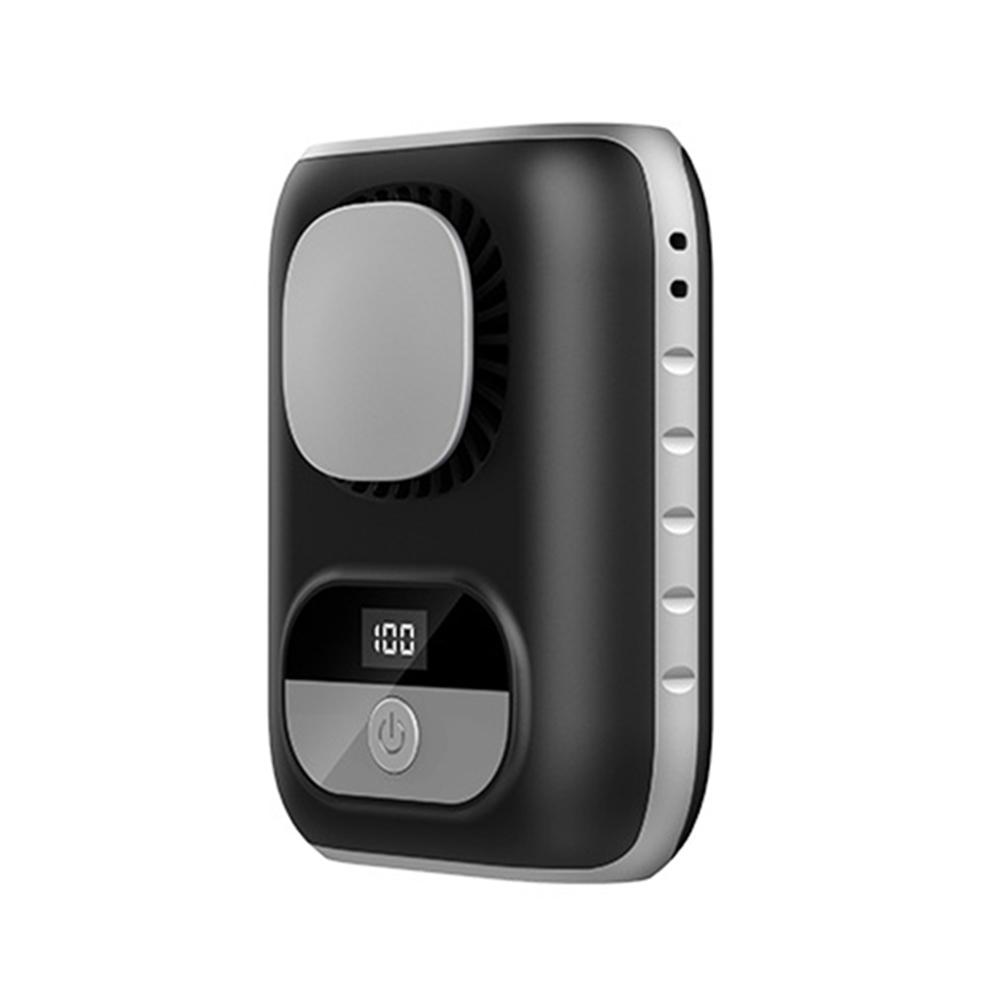 

Portable Waist Fan Hands-Free Neck Fan Rechargeable Cooling Personal Clip Fan 12H Working Time for Outdoor Hiking Jobsite Farms чёрный