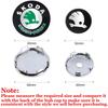 4Pcs/Set Multi-Platfrom Wheel Center Hub Caps Stickers Tire Rim Covers for Skoda Octavia VRS Vision Kodiaq Favorit Rapid Fabia S