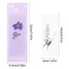 Book Note Marker PET Bookmarks Card Specimen Bookmarks Nature Plants Bookmarks Translucent Flower