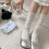 Female Summer Thin New Style Bow Ballet Wind Calf Pile Pile Socks