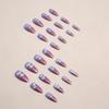 Almond nail dream gradual change cloud manicure European and American sweet ins wind fake nail finished removable nail piece