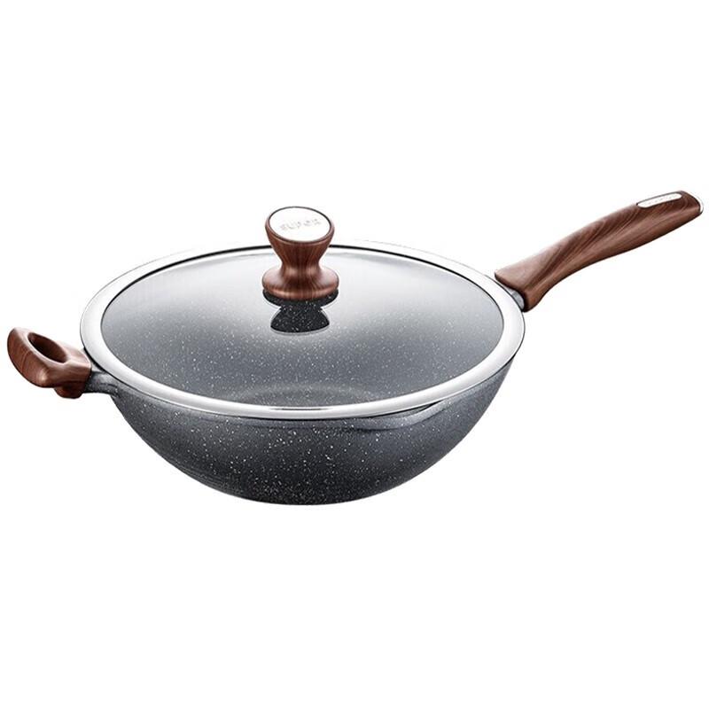 Supor Star Stone Series 32cm Nonstick Stir-Fry Pan