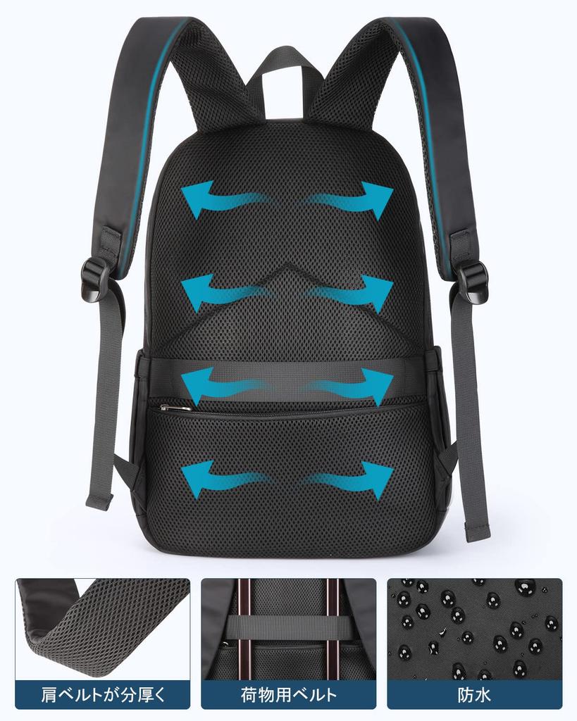 [HOMIEE] Backpack for Women, Lightweight, School Bag, Commuting Bag, Adult, A4, High School Student, 15 Pockets, Waterproof, 14-inch PC, Business