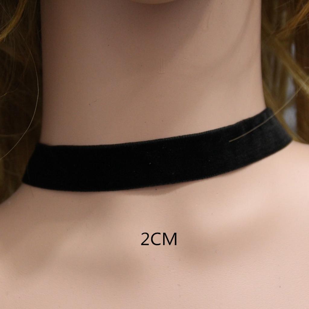 Móda Sexy Punk Gotické Černé Sametové Chokery Náhrdelníky Jednoduché Vintage Klíční Kosti Krční Řetízek Ženy Dívky Párty Šperky Doplňky
