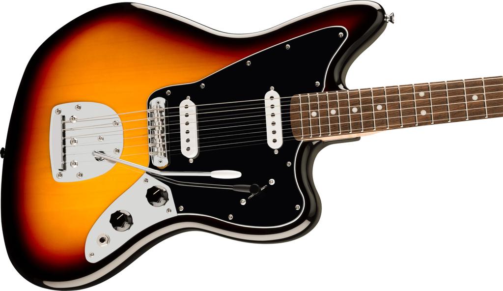 Squier by Series Jaguar Vavřínový hmatník Černý pickguard Sunburst Squier Fender/Affinity 3-barevný