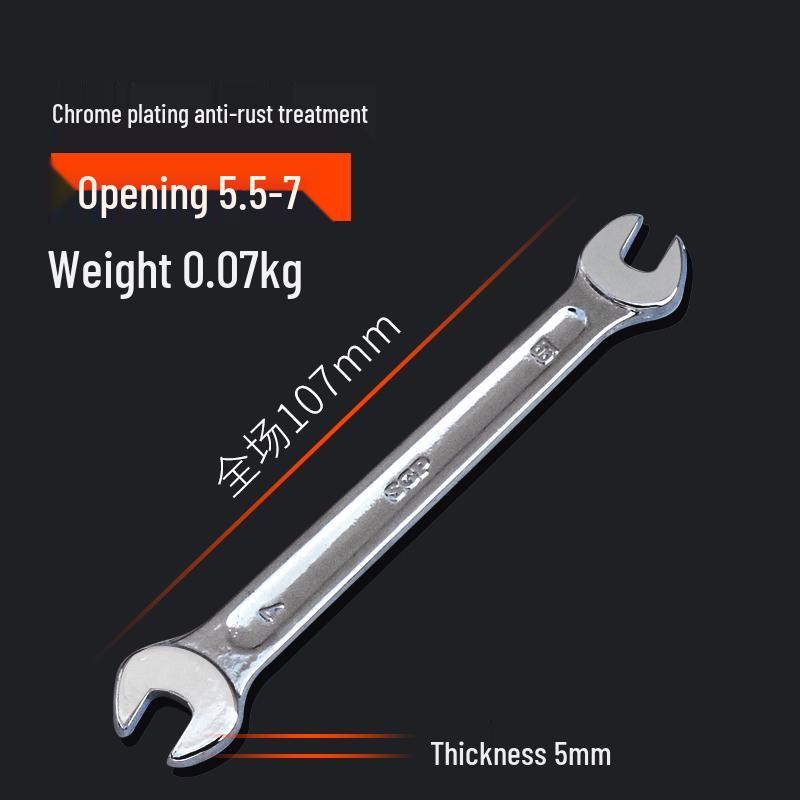 

Heavy-Duty Double-Headed Open-End Wrench Set for Auto Repair - 14mm Fork Opening