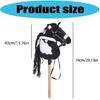 Accessori realistici con testa di animale per costumi Design di Cavallo su Manico di Legno Giocattolo Cavallo a Dondolo Perfetto per Temi di Festa