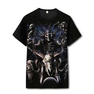 Domineering Skulls Pattern 3d Print Hip Hop Short Sleeve T Shirt Summer 2019 New Quality Soft Comfortable Cool T Shirt Men S-6XL